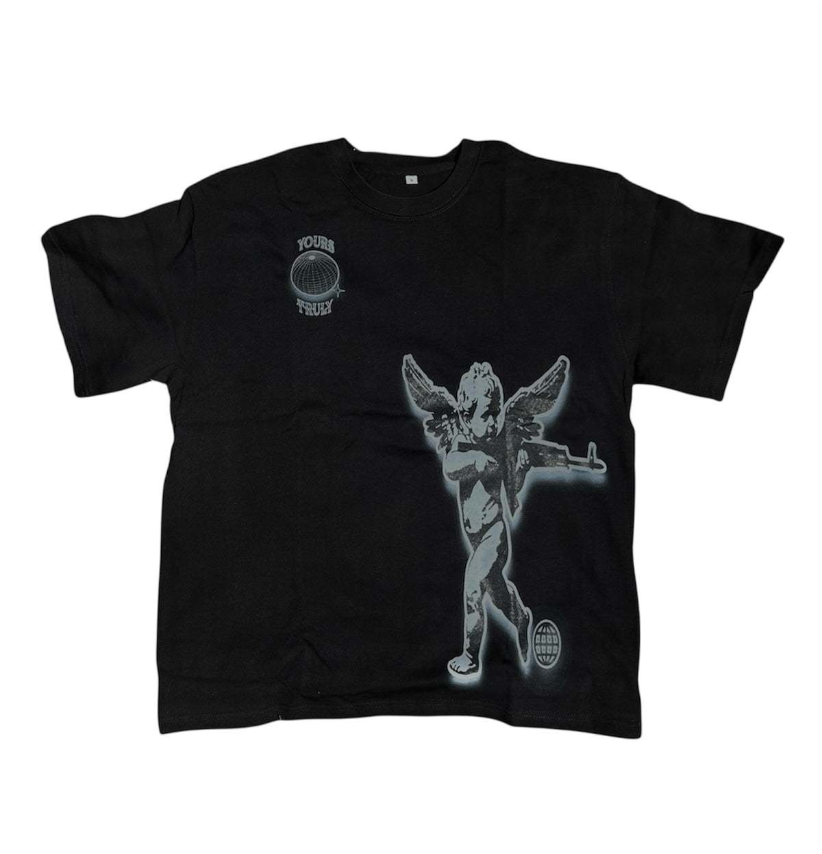 Black YoursTruly Cupid T-Shirt