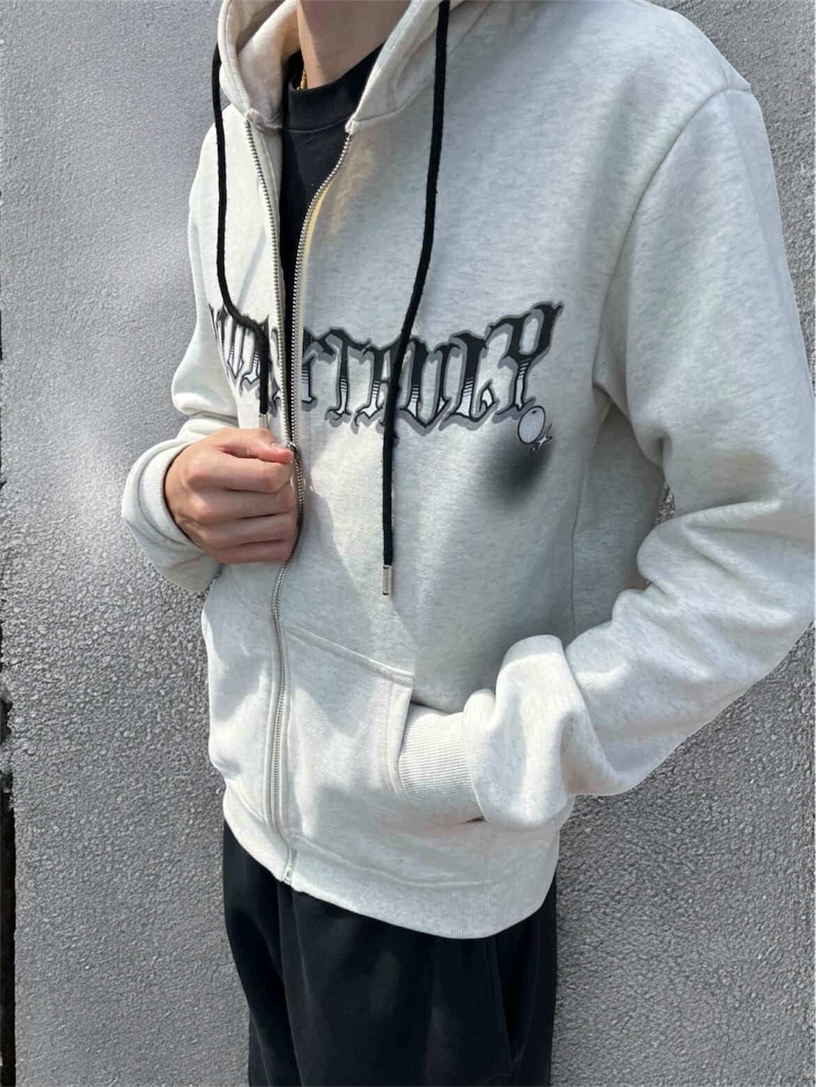 Snow Grey YoursTruly Zip