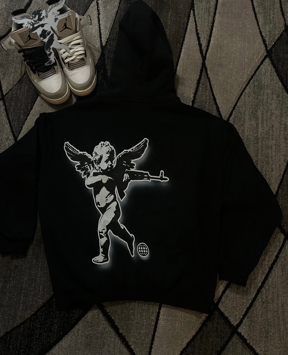 Black YoursTruly Cupid Hoodie!