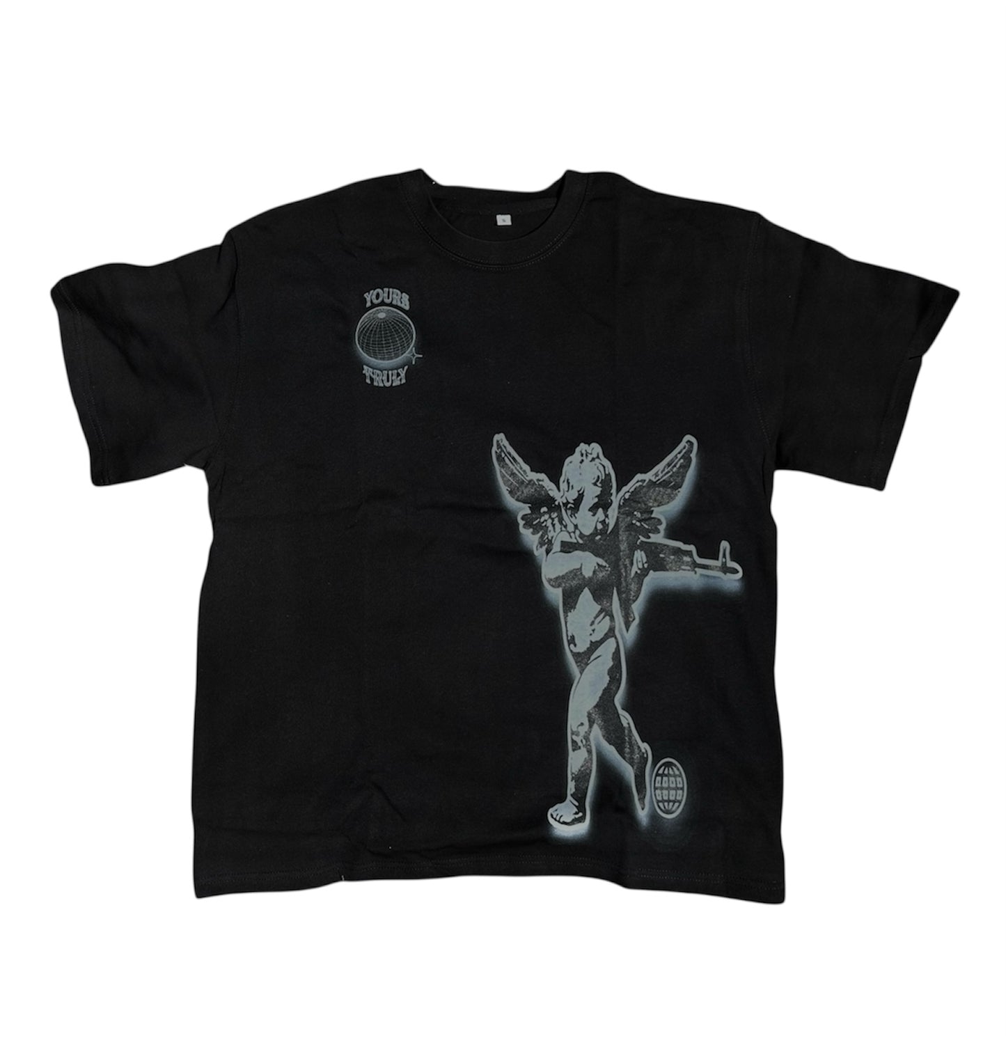 Black YoursTruly Cupid T-Shirt