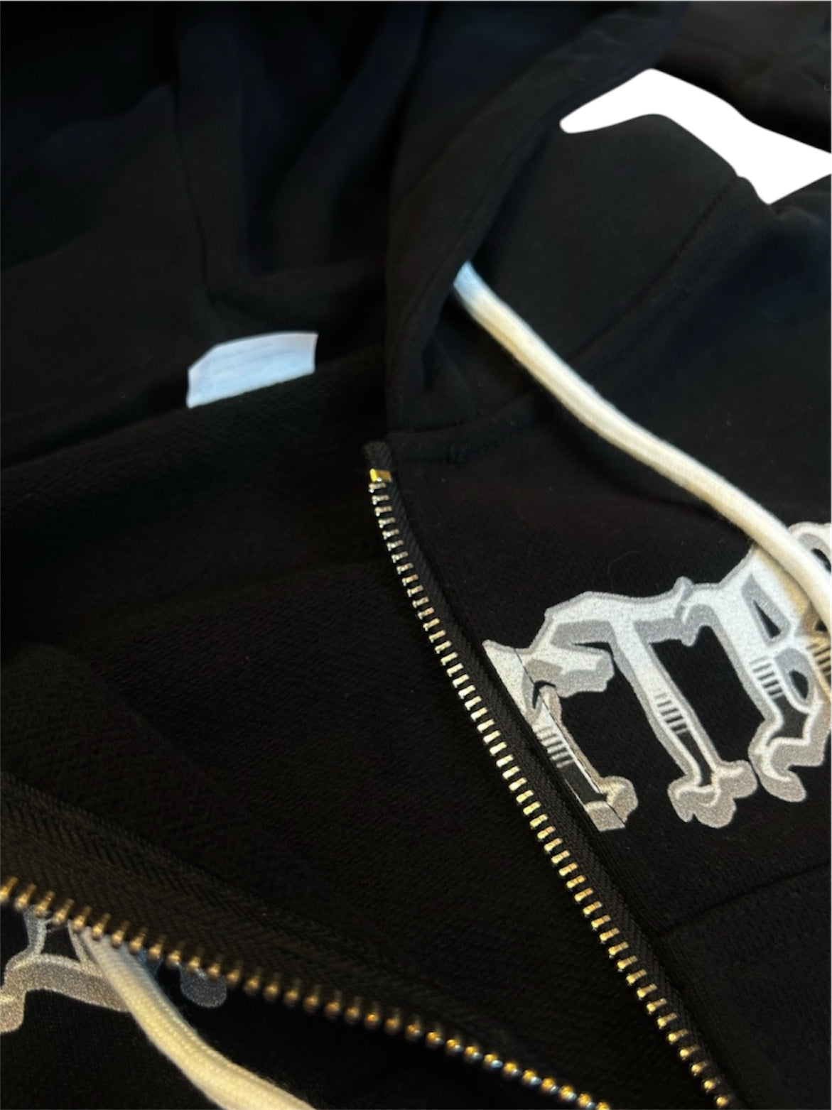 Black YoursTruly Cropped Zip