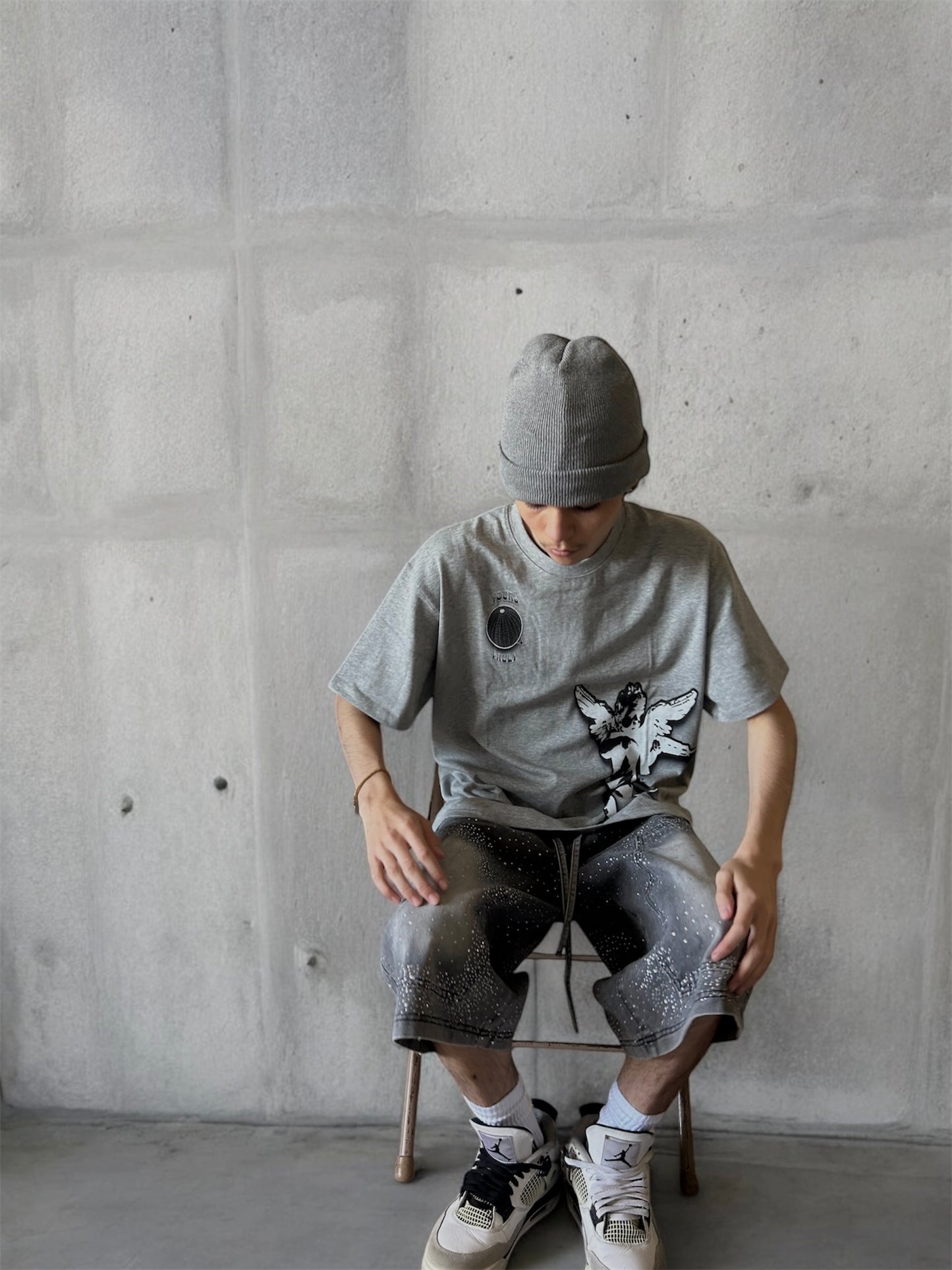 Grey YoursTruly Cupid T-Shirt