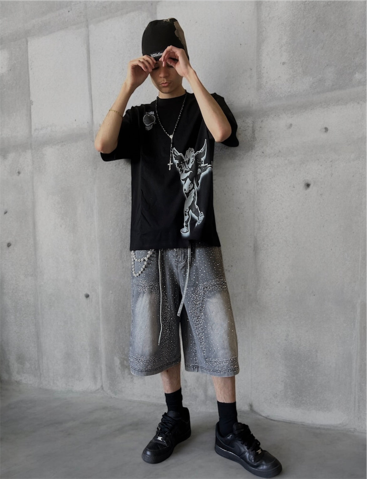 Black YoursTruly Cupid T-Shirt