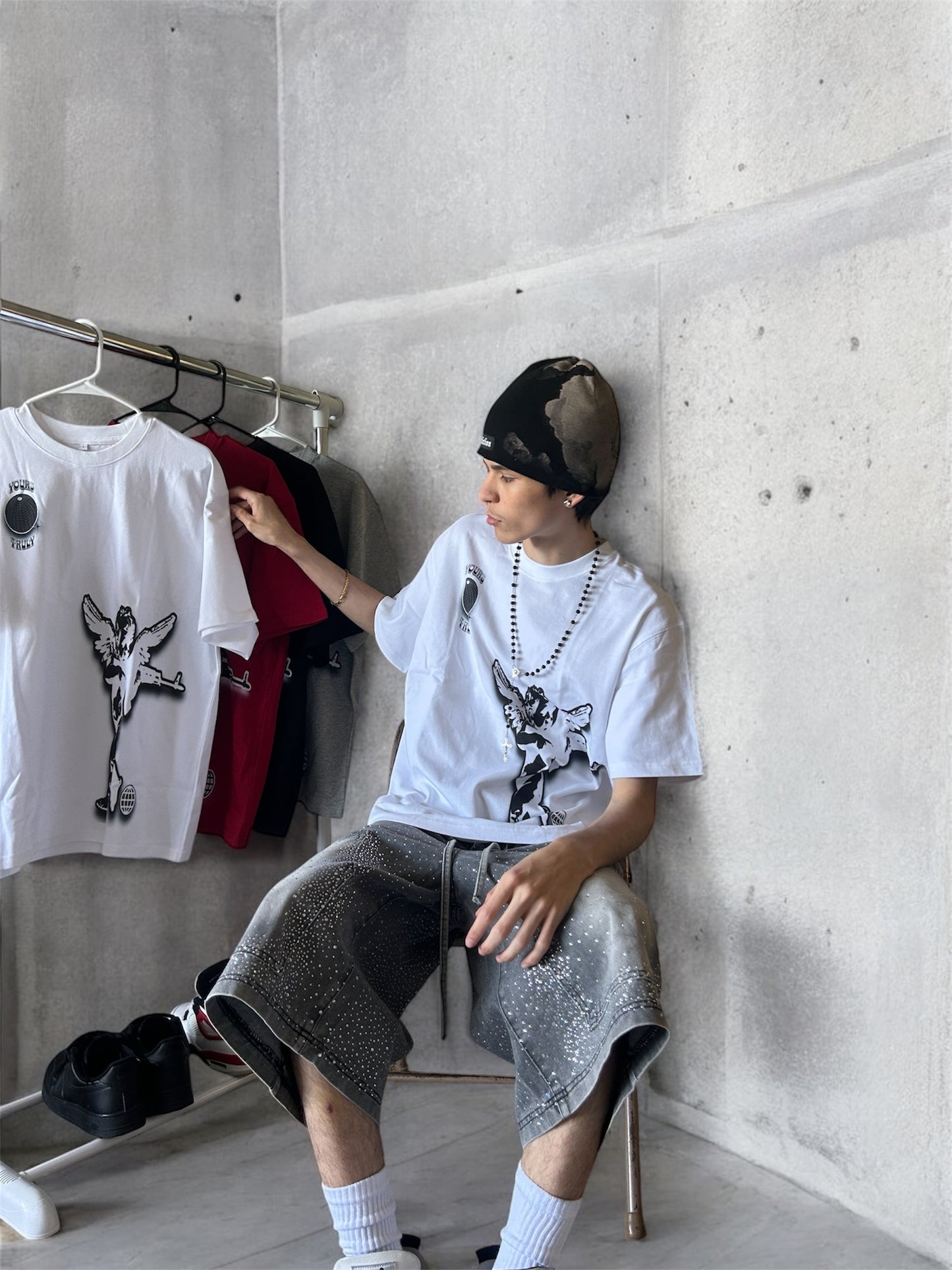 White YoursTruly Cupid T-shirt