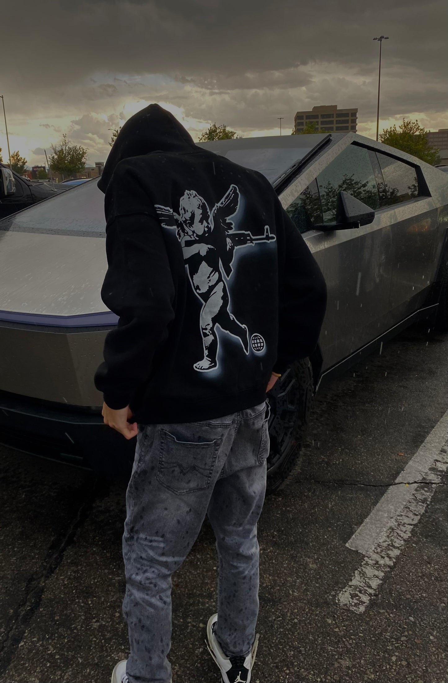 Black YoursTruly Cupid Hoodie!