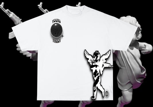 White YoursTruly Cupid T-shirt