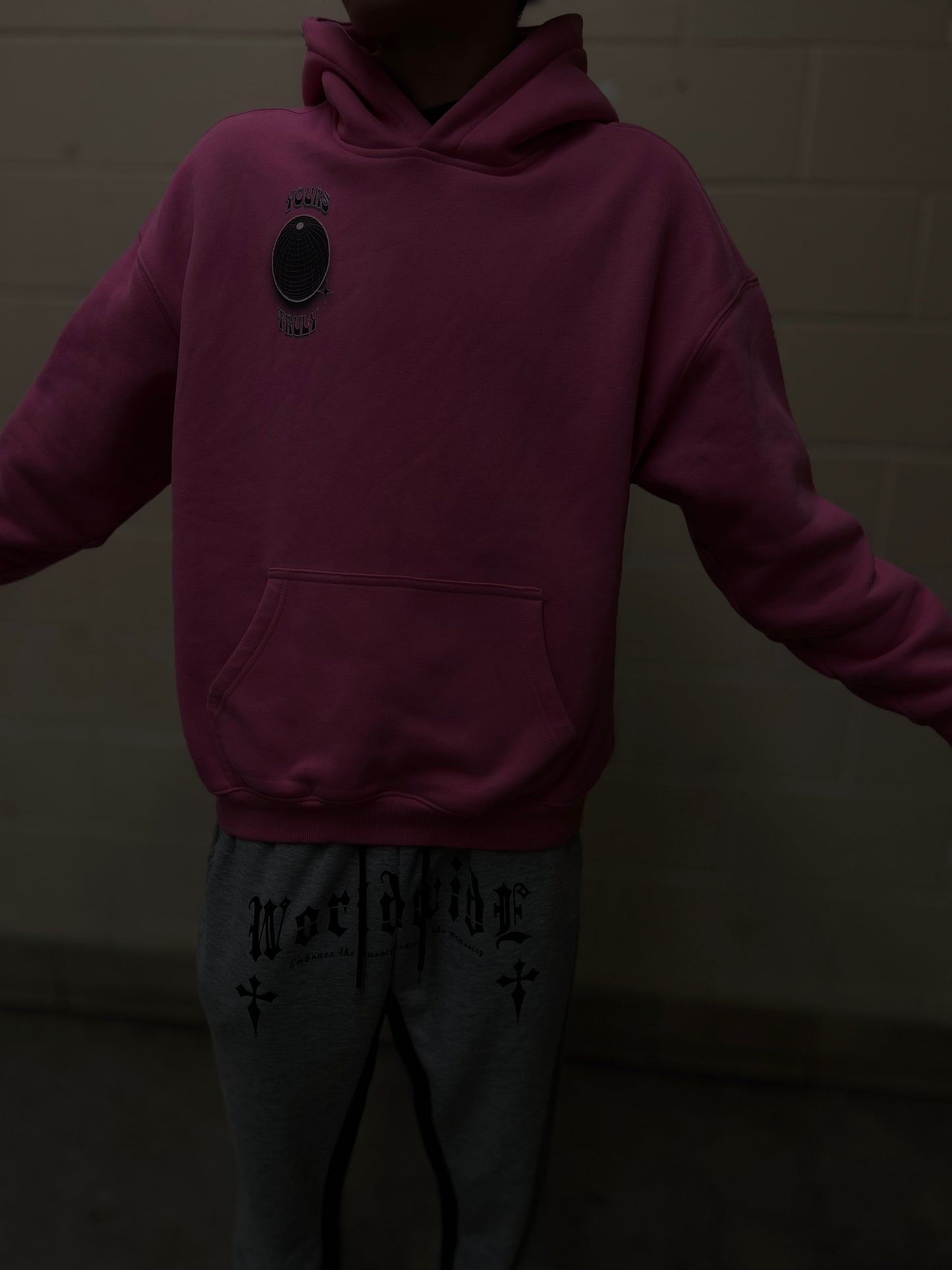 Pink YoursTruly Hoodie