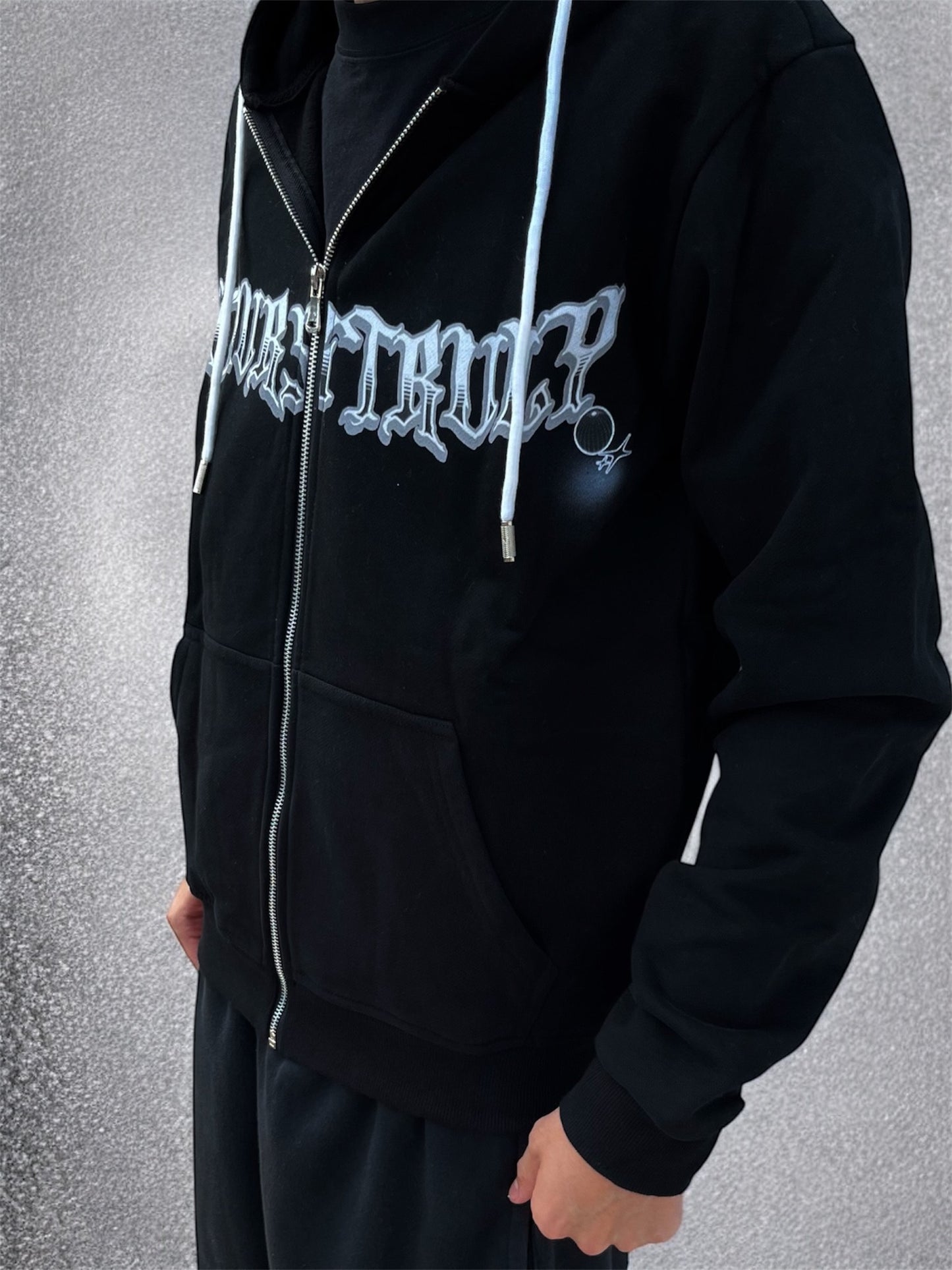 Black YoursTruly Zip up